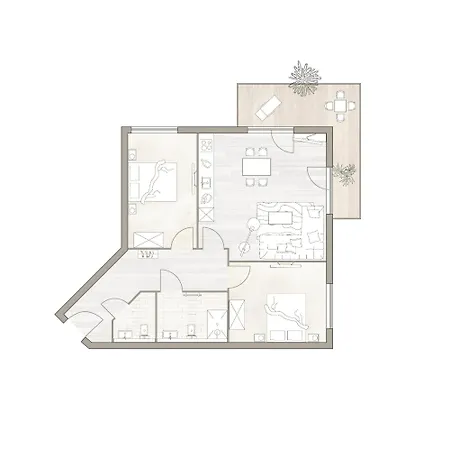 דירה Binnendiek Haus 2 4 סנט פטר-אורדינג